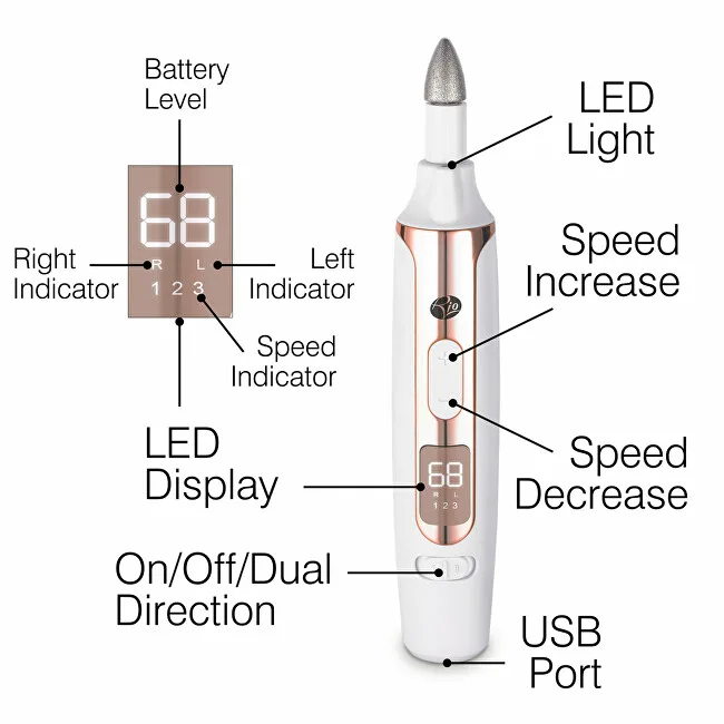 Rio-Beauty Precision Pro Electric Nail File thumbnail 3