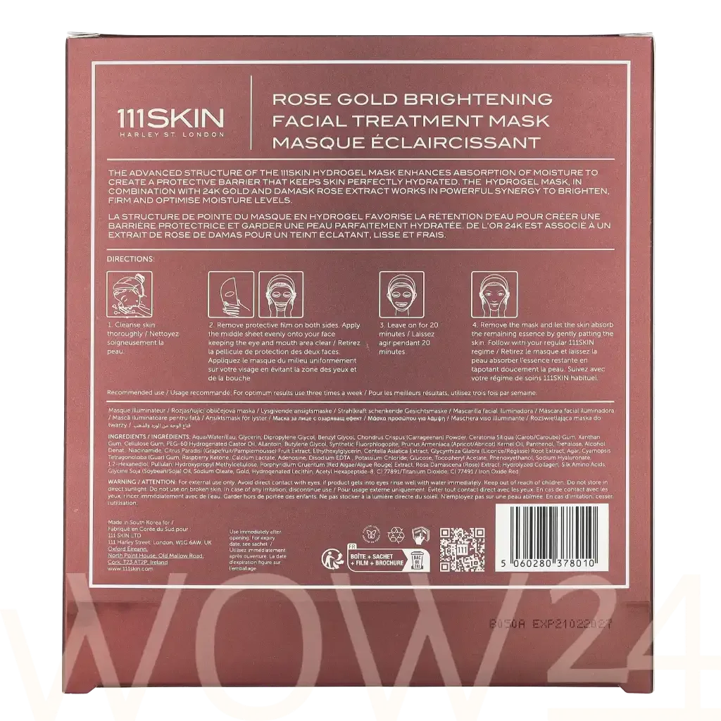 111skin Rose Gold Brightening Facial Treatment Mask thumbnail 3
