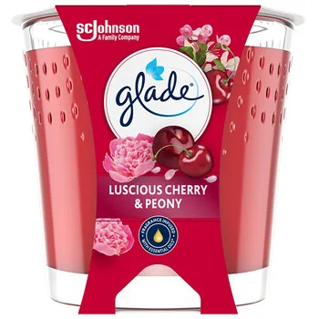 Glade Luscious Cherry & Peony Scented Candle thumbnail 2