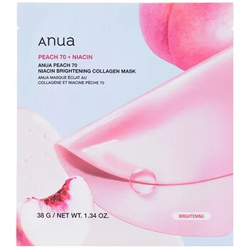 Anua Skin mask Peach 70 Niacin Brightening Collagen Mask 38 g thumbnail 2