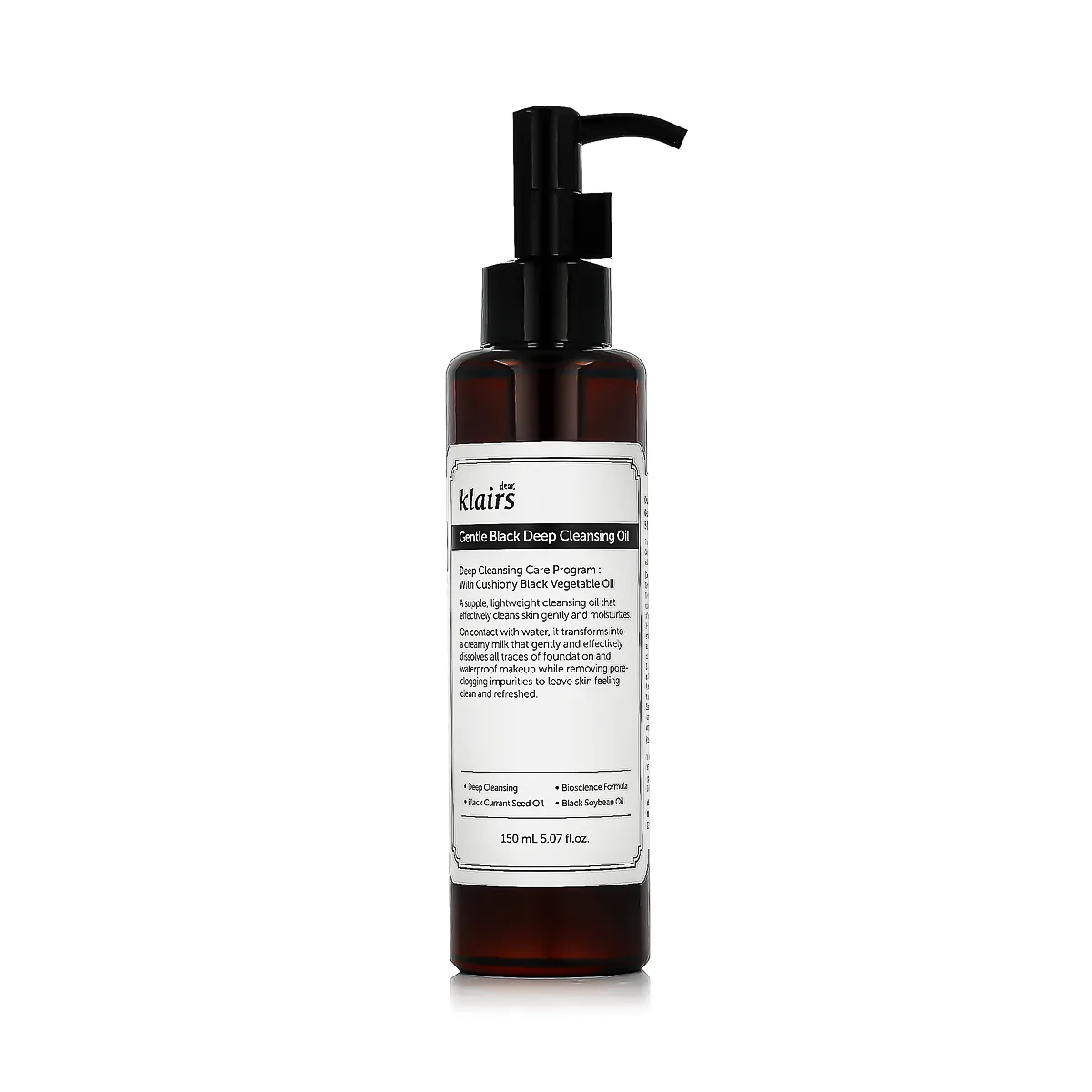 Dear, Klairs Gentle Black Deep Cleansing Oil thumbnail 2