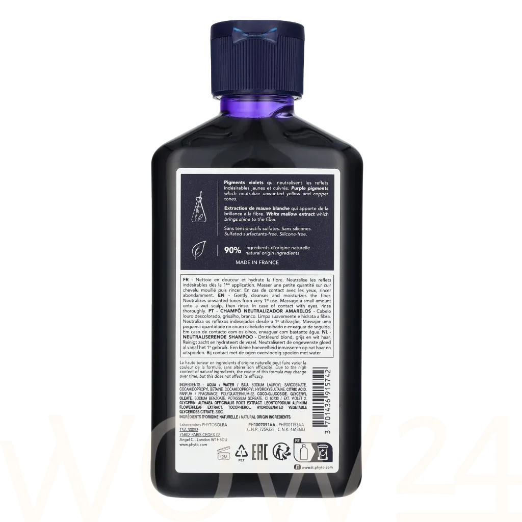 Phyto paris Phyto Phytoviolet Anti-Yellowing Shampoo thumbnail 3