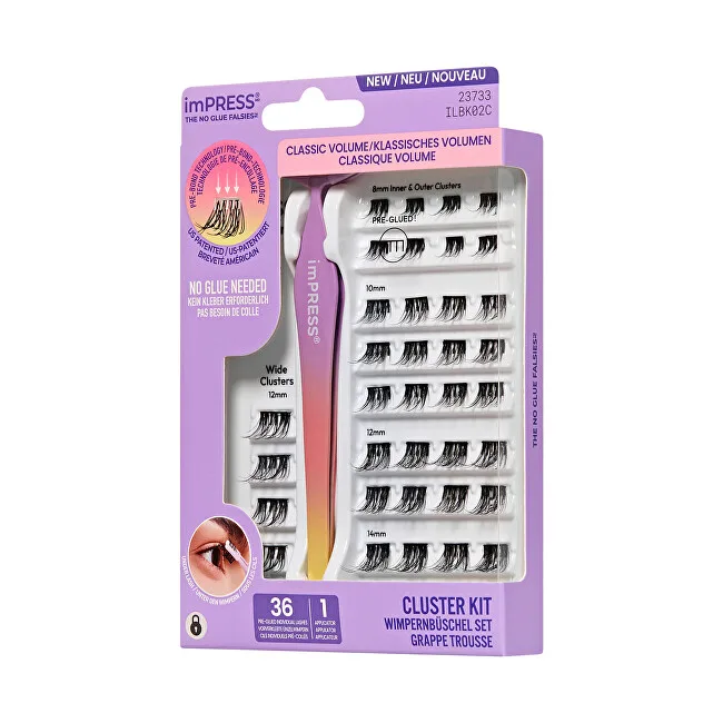 Kiss ImPRESS Press on False Eyelashes Kit 02C thumbnail 2