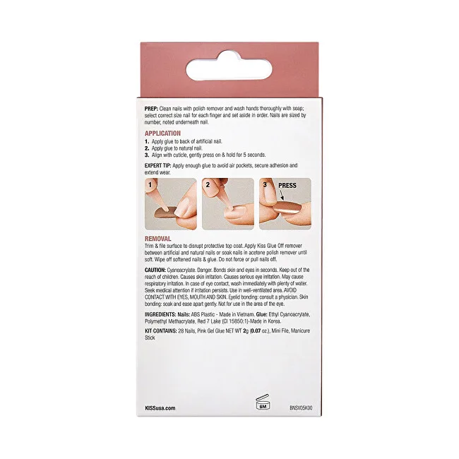 Kiss Bare-But-Better Nails - Bare Nude 28 pcs. thumbnail 3