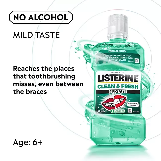 Listerine Clean & Fresh Mild Taste Mouthwash thumbnail 2