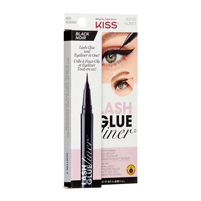 Kiss Kiss Eyelash glue with eyeliner Lash Glue Liner Black Dirbtinės blakstienos thumbnail 3