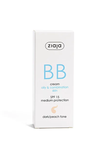 Ziaja BB krém pro mastnou a smíšenou pleť SPF 15 Dark/Peach Tone (BB Cream) 50 ml thumbnail 2