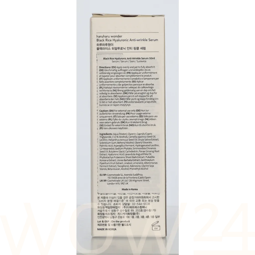 Haruharu Wonder Black Rice Hyaluronic Anti-Wrinkle Serum thumbnail 3