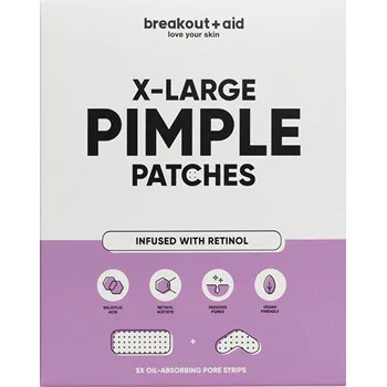 Breakout+aid XL Patches for the treatment of problematic skin with salicylic acid and retinol 5 pcs thumbnail 3