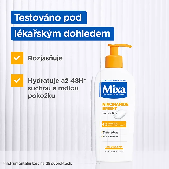Mixa Body Lotion for Dry Skin Niacinamide Bright (Body Lotion) 250 ml thumbnail 3