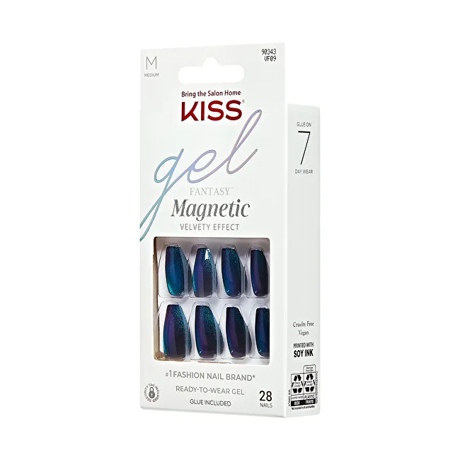Kiss Gel nails Gel Fantasy Magnetic (Chameleon) 28 pcs thumbnail 4