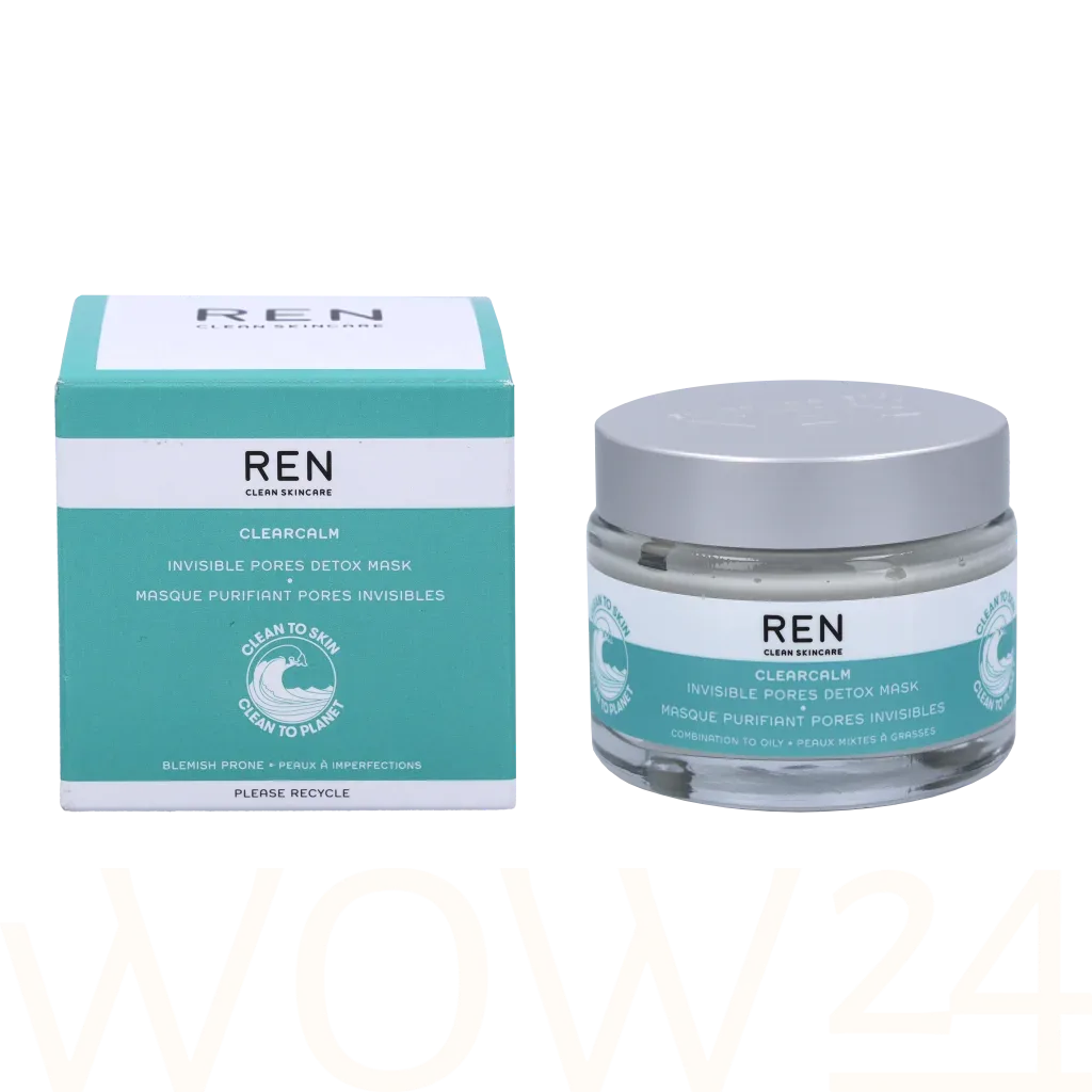 Ren clean skincare Clearcalm Invisible Pores Detox Mask thumbnail 4