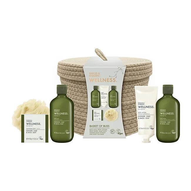 Baylis & Harding Body care gift set in a basket Ginger, Lime & Basil 5 pcs thumbnail 2