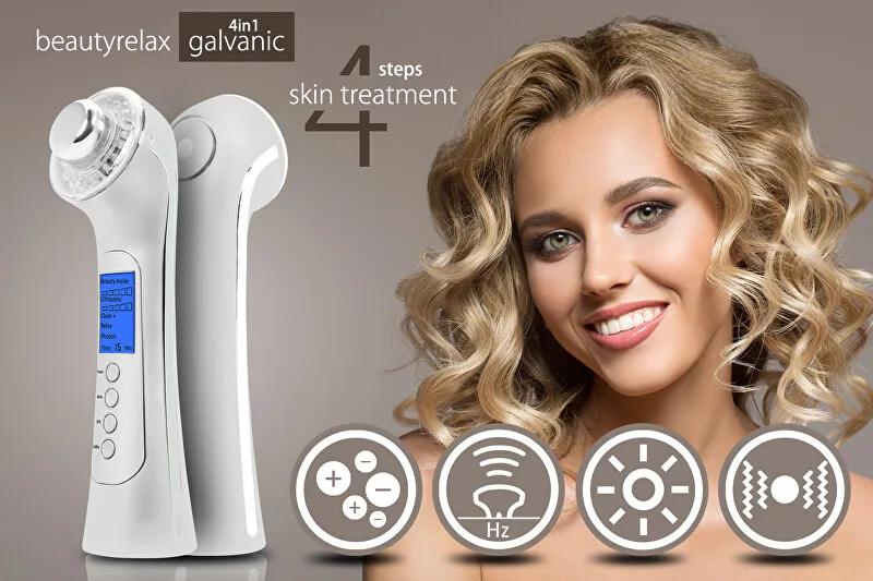 BeautyRelax Galvanic skin iron 4 in 1 with photon therapy BR-1150W thumbnail 2