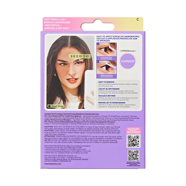 Kiss imPRESS No Glue Strip Lash 01 thumbnail 4