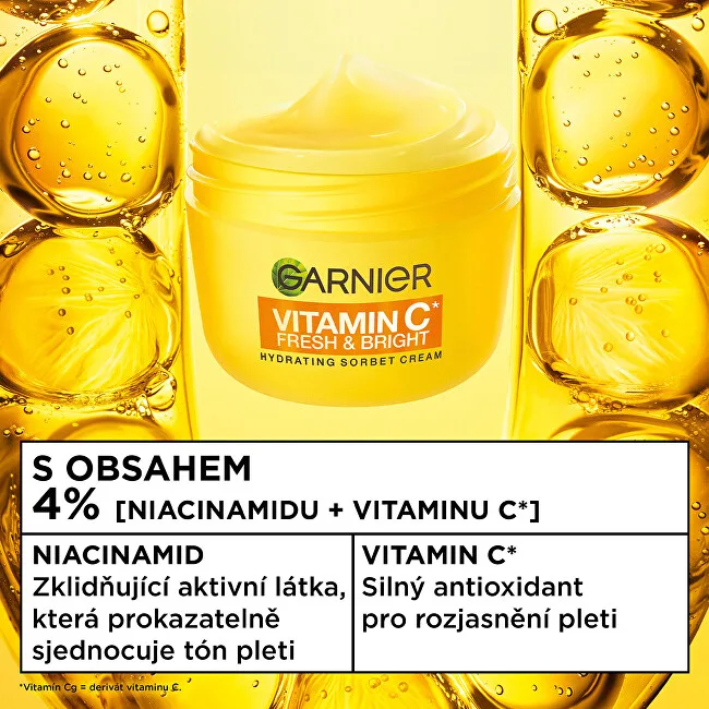 Garnier Vitamin C* Fresh & Bright Sorbet Cream 85 ml thumbnail 4