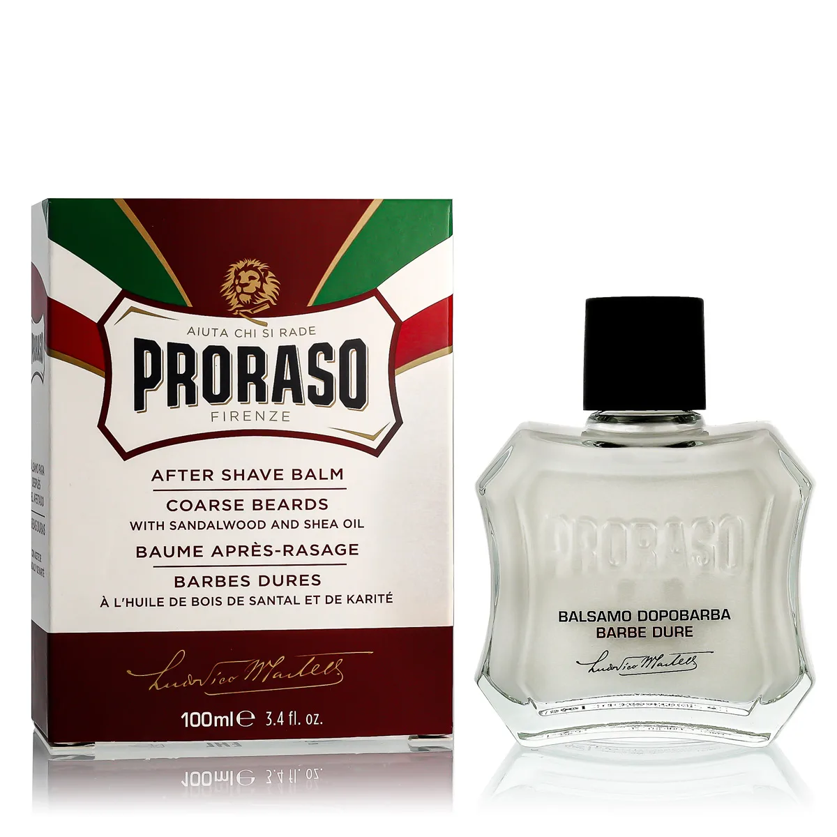 Red after shave balm