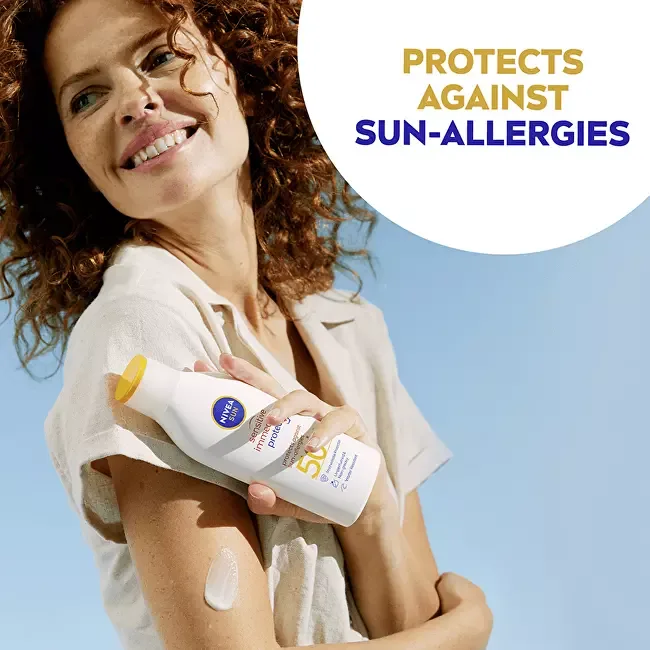Nivea Protective lotion for sensitive skin SPF 50+ Sun Sensitive Protect 200 ml thumbnail 4