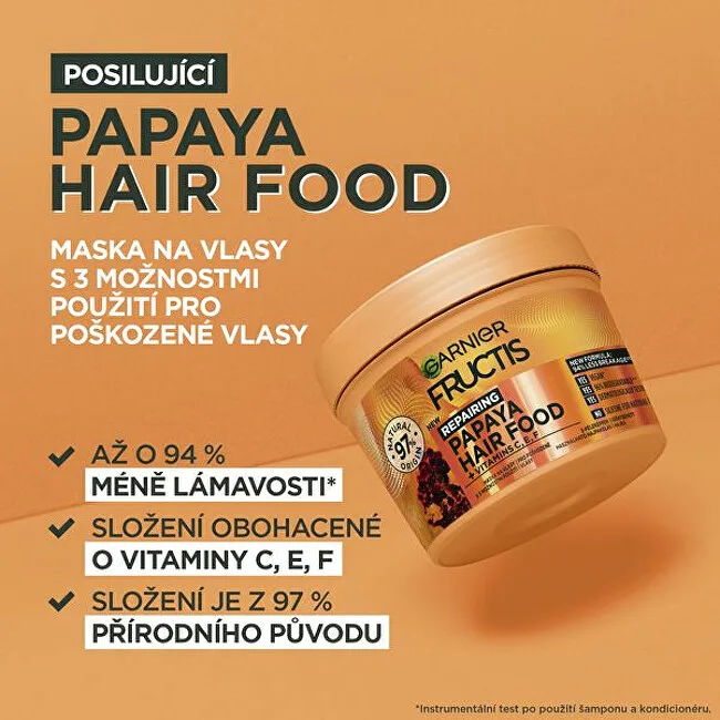 Garnier Fructis Hair Food Papaya Repairing Mask thumbnail 4