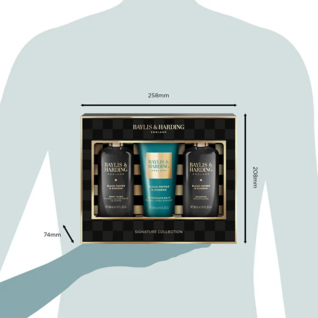 Baylis & Harding Black Pepper & Ginseng Body Care Gift Set 3 pcs thumbnail 4
