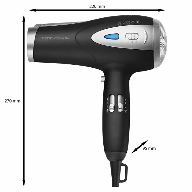 Profi care Professional hair dryer HTD 3113 Black thumbnail 8