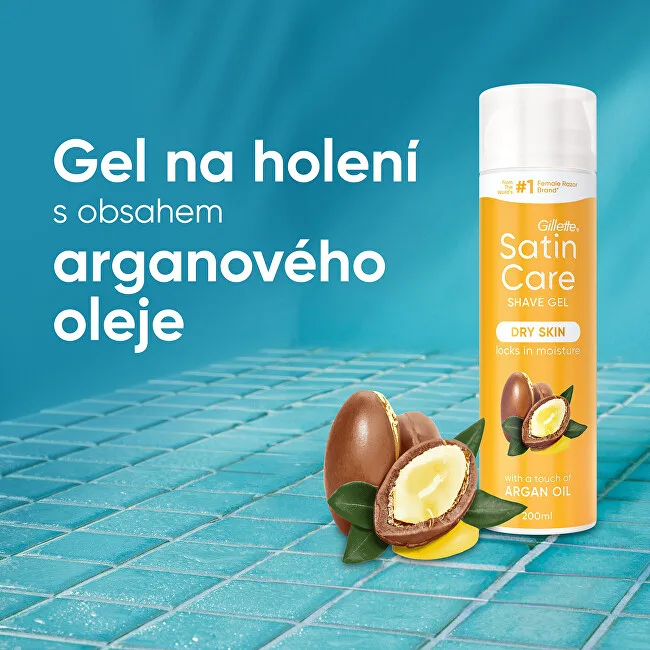 Gillette Satin Care Argan Oil shaving gel 200 ml thumbnail 4