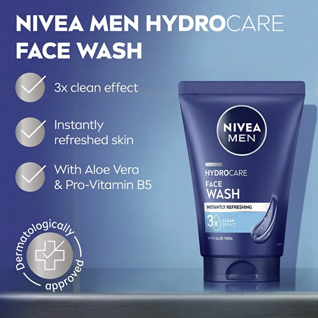 Nivea Men Hydrocare Cleansing Gel (Face Wash) thumbnail 2