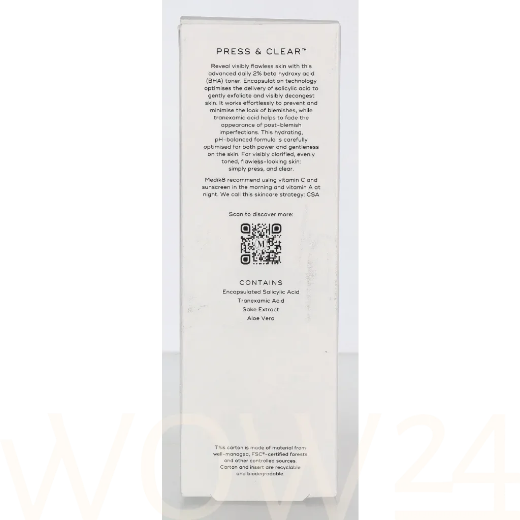 Medik8 Press & Clear Exfoliating 2% BHA Tonic thumbnail 3