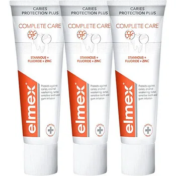 Elmex Toothpaste Caries Protection Plus Complete Care 3 x 75 ml thumbnail 2