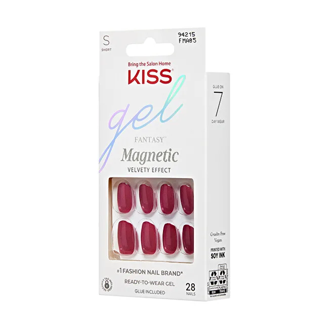 Kiss Gel nails Gel Fantasy Magnetic (Set Us Free) 28 pcs thumbnail 4
