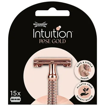 Wilkinson Sword Intuition Double Edge Rose Gold replacement razor blades (Blades) 15 pcs thumbnail 2