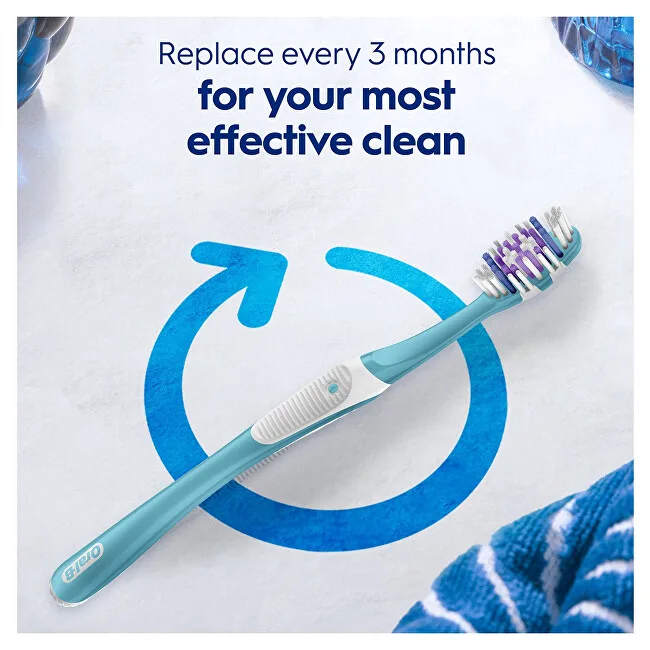 ORAL-B Pro-3D White Whitening Clean Medium Toothbrush 2 pcs thumbnail 3