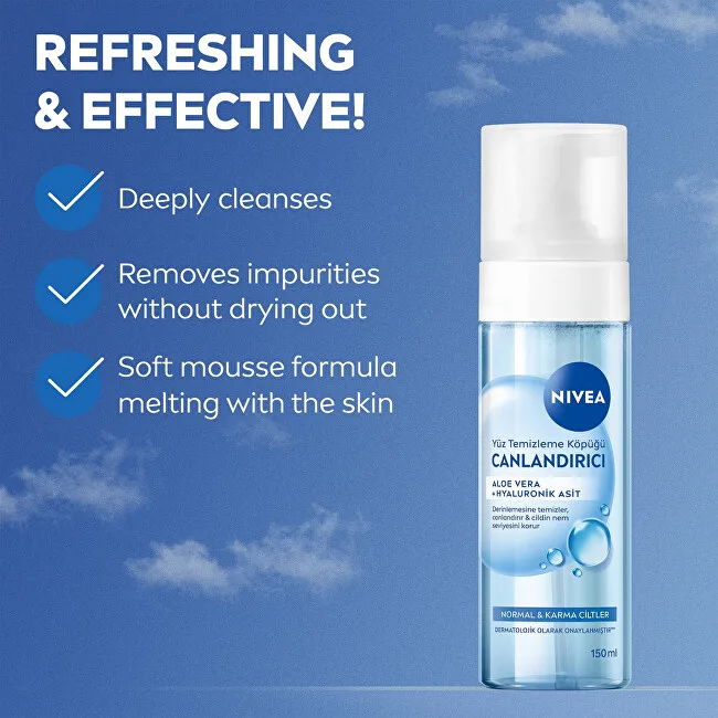 Nivea Cleansing Mousse for normal and combination skin thumbnail 2
