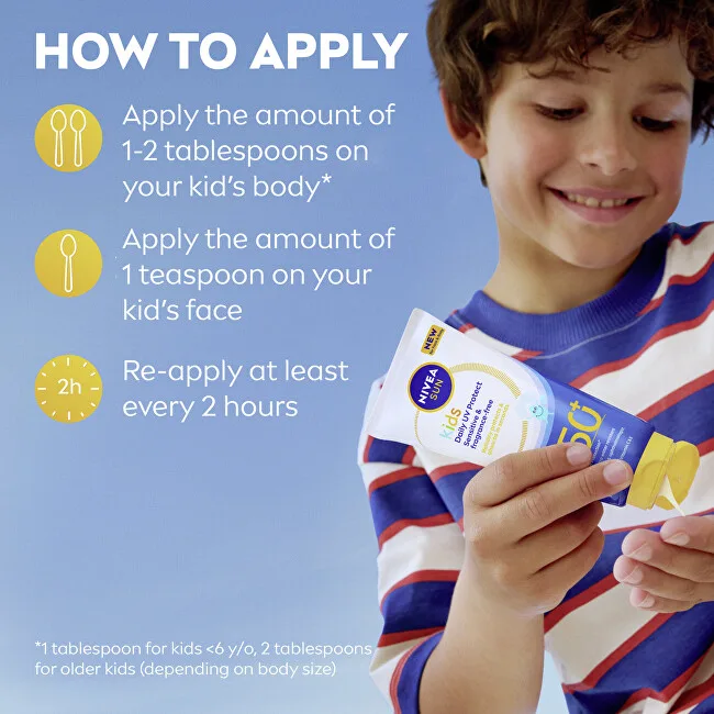 Nivea Sunscreen milk SPF 50+ Kids Daily UV Protect Milk thumbnail 5