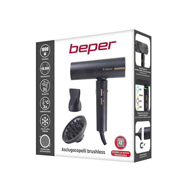 Beper Hair dryer with brushless motor P301ASC010 thumbnail 7