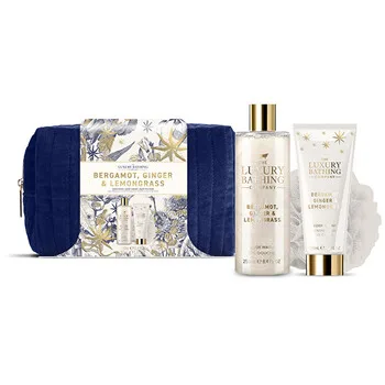 The Luxury Bathing Company Body care gift set in a cosmetic bag Bergamot, Ginger & Lemongrass 3 pcs thumbnail 2