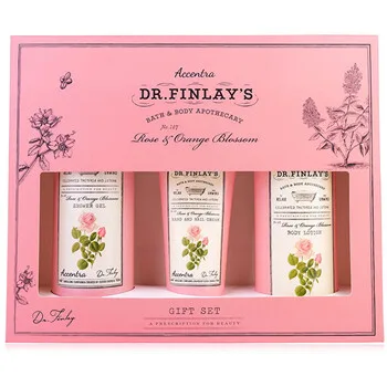 Accentra Accentra bath set DR. FINLAY`S in a gift box rose and orange blossom, shower gel 240ml, body lotion 190ml, hand and nail cream 60ml thumbnail 3