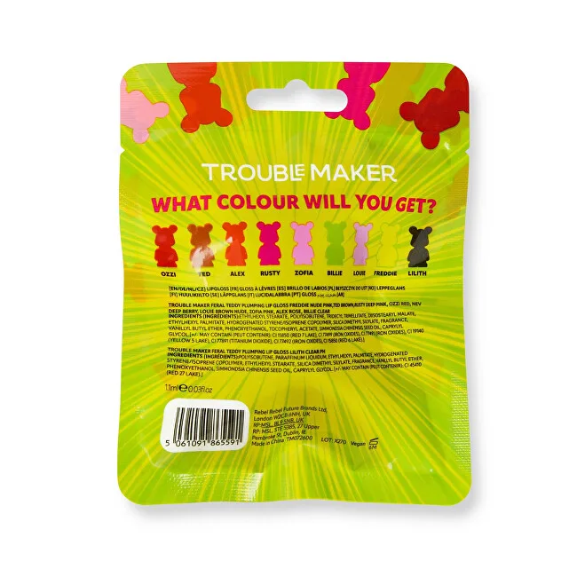 Trouble Maker Feral Teddy Mystery Plumping Lip Gloss thumbnail 2