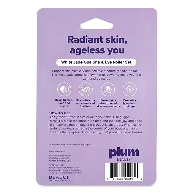 PlumBeauty Massage Roller and Gua sha Rock & Roll Set thumbnail 4