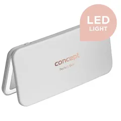 Concept "v" design Cosmetic pocket mirror with LED lighting white KZ2010 thumbnail 1