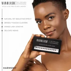 Nanolash Self-adhesive cluster eyelashes Harmony Long 36 pcs 6