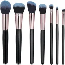 Mimo Cosmetics Makeup Brush Set Black 7 Pcs 1