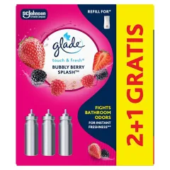 Glade Touch & Fresh Bubble Berry Splash 2+1 Air Freshener Refill Set thumbnail 1