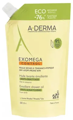 A-Derma A-Derma Exomega Control Emollient Shower Oil - Refill thumbnail 5