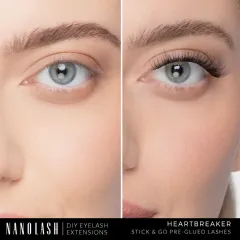 Nanolash Self-adhesive clumping eyelashes Heartbreaker Long 36 pcs 2