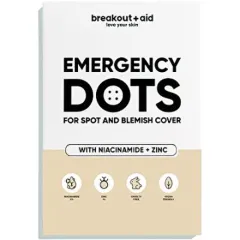 Breakout+aid Acne patches with niacinamide and zinc Emergency Dots 72 pcs thumbnail 1