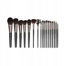 Mimo Cosmetics Makeup Brush Set Black 18 Pcs thumbnail 1