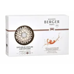 Maison Berger Paris Gift set car diffuser chrome + Exquisite Sparkle refill