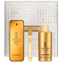 Rabanne Set Paco Rabanne: 1 Million, Eau De Toilette, For Men, 100 ml + 1 Million, Eau De Toilette, For Men, 10 ml + 1 Million, Deodorant Stick, For Men, 75 ml 2