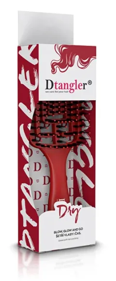 Dtangler Red Scarlett Hair Brush 2